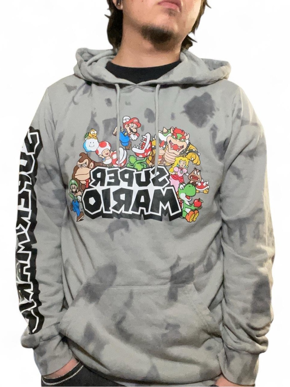 Nintendo - 2021 Super‎ Mario & Friends - Tan-ish Spotted Hoodie - Medium